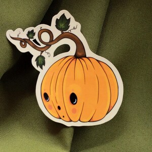 Classic Jack o’ Lantern Die Cut Vinyl Sticker | Water Resistant Sticker - Halloween Pumpkin Sticker - Laptop Sticker - Planner Sticker