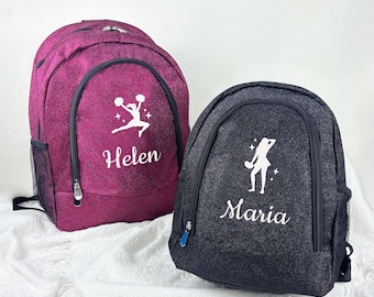 Personalised Glitter Embroidered Gym Bag – Sports and Yoga Bag, ideal for athletes, team gifts and training gear  BE