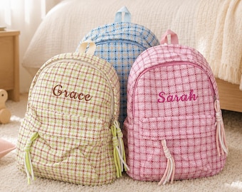 Personalized School Backpack, Custom Embroidered Name Backpack, Back to School Gift, Kids School Bag for Students
