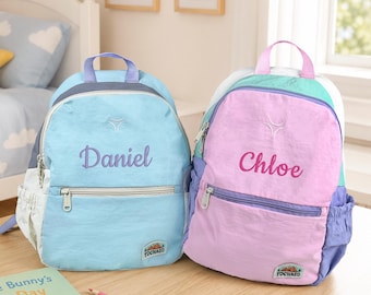 Personalized Preschool Backpack, Toddler Backpack Custom Name, Embroidered Kids School Bag, Polyester Daycare Bag, Back to School Gift