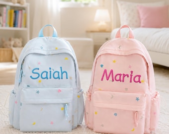 Personalized Kids Backpack • Kindergarten School Bag • Hidden Pocket Backpack • Back to School Gift