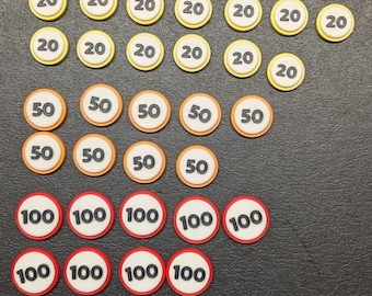 DAMAGE TRACKERS - Pokémon style game trackers - 3D Printed