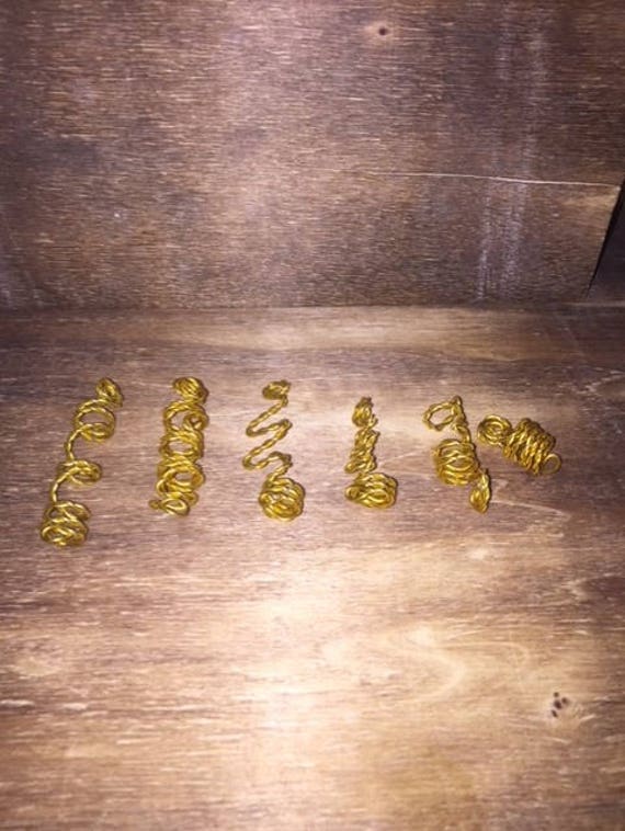 Yellow Locs Braids Twists Hair Beads Locs Jewelry Accessories Etsy