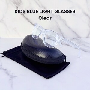 Kids Blue Light Blocking Glasses: Clear & Pink Frame, Anti Eye Strain - PEARL image 11