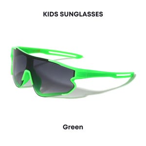 HALOS - KIDS Sports Shield Sonnenbrillen Einteilige UV-Schutz-Baseballbrillen für Kleinkinder, aktive Sommer- und Alltagskleidung