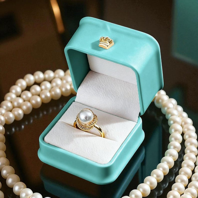 Elegant Ring Box for Engagement & Proposal | Jewelry Ring Holder ...