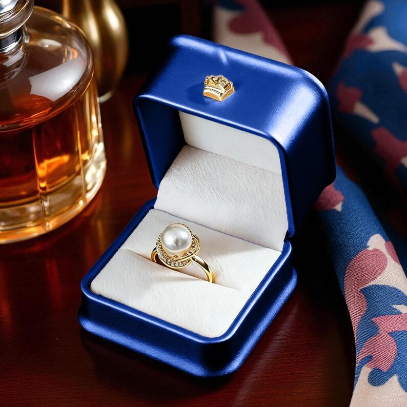 Elegant Ring Box for Engagement & Proposal | Jewelry Ring Holder ...