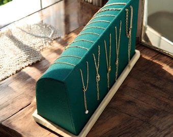 Wooden Necklace Display Stand: Craft Show & Boutique Organizer