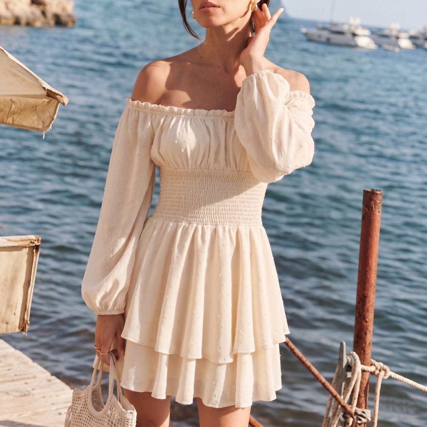 sachin and babi light blue dress Off Shoulder Mini Dresses main image 0