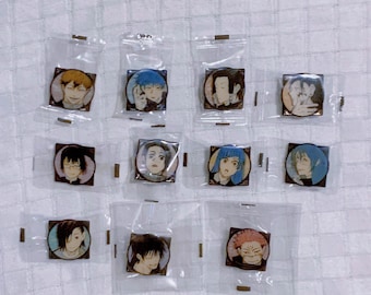 JJK 公式メタルピンズ 禪院純平 直矢悟 五条傑 下戸真希 禪院マヒト 宿儺刀司 伏黒勇太 乙骨憂太 加茂美和