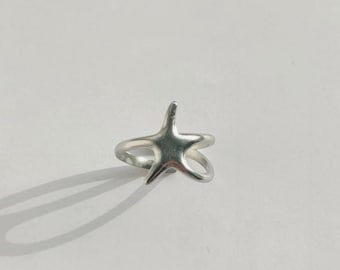 Anello Y2K Star in acciaio inossidabile | Regolabile | Estetica unisex