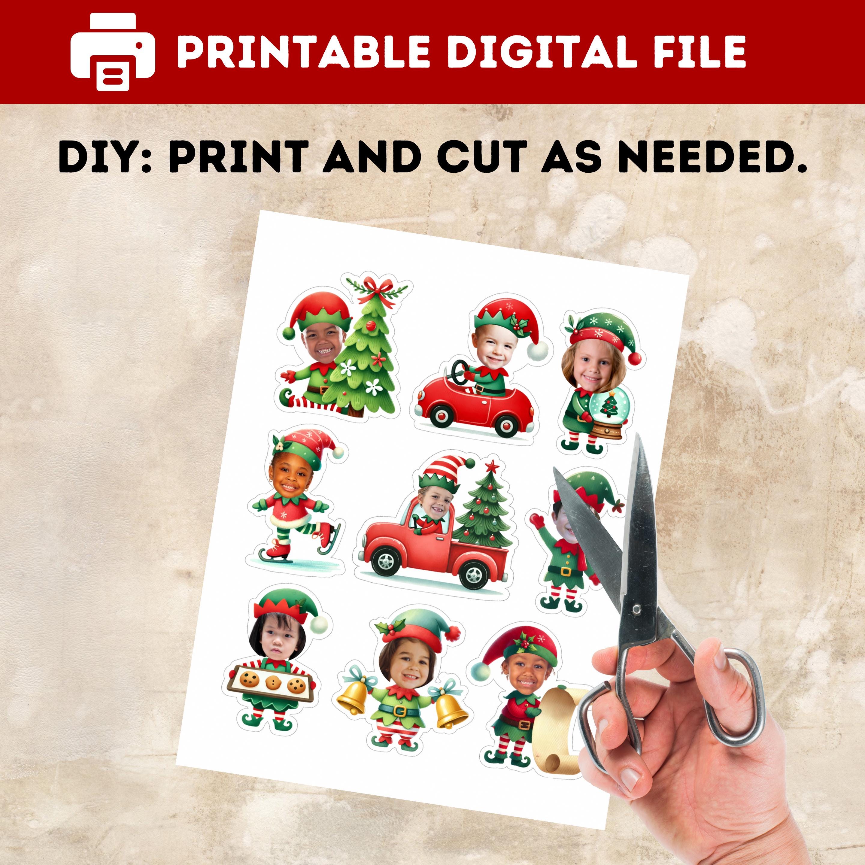Elf Face Photo Template Editable Canva • DIY Elfed Yourself • Classroom ...