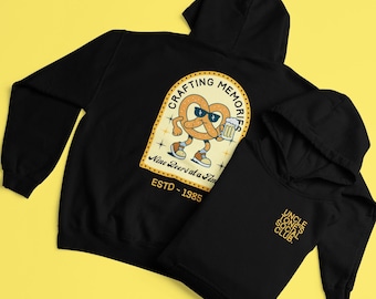 Sudadera con capucha Retro Pretzel Social Club / Mezcla de peso medio