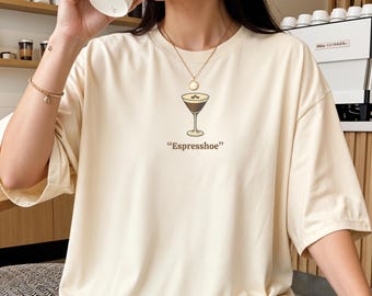 Koszulka Espresshoe: Zabawna koszulka z grafiką Espresso Martini