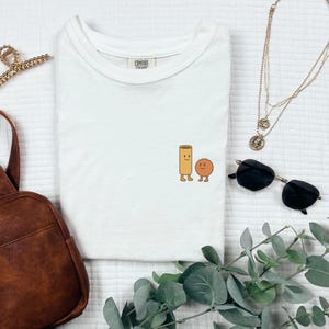 Camiseta engraçada para macarrão – Camiseta com estampa de comida – Camiseta com rigatoni e almôndegas – Camiseta com comida italiana – Camiseta grande unissex Pasta Pals para presente