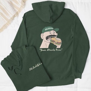 Philadelphia Hoagie Hoodie – Funny Philly Jawn Sweatshirt, Gildan 18500 Sandwich Pullover, Unisex Foodie Streetwear Gift, Wawa Hoagie Shirt
