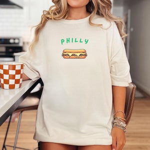 Philadelphia Cheesesteak Shirt – Eagles Fan Foodie Tee, Funny Philly Football Shirt, Comfort Colors T-Shirt, Unisex Game Day Gift Idea