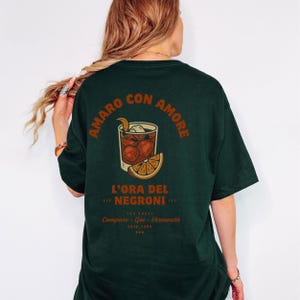 Negroni Cocktail Graphic Tee: Italian Aperitivo, Retro Summer Top