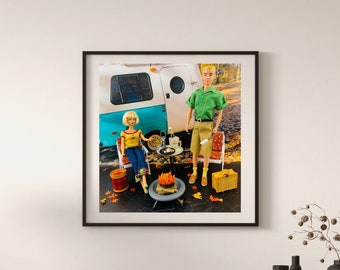 Barbie and Ken Go Camping Fine Art Photograph