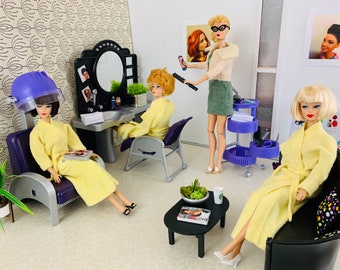 vintage barbie hair salon