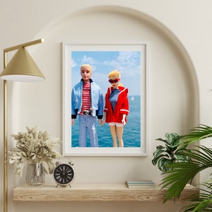 Vintage Barbie and Ken Sailing Fine Art Photograph image 1