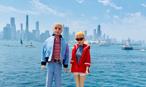 vintage barbie and ken art