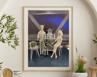 Barbie and Ken At The Space Lounge  Fine Art Photograph