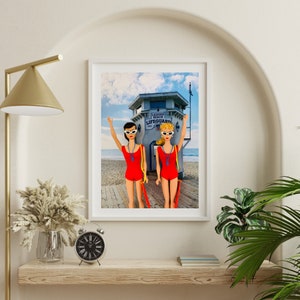 Vintage Ponytail Lifeguards Fine Art Photograph