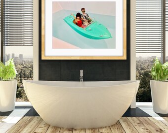 Barbie and Ken Bathtub Boating Fine Art Photograph