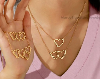 Personalized Name Heart Necklace: Family Keepsake Jewelry