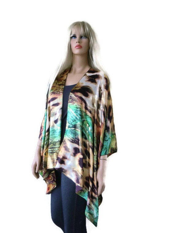 green leopard cardigan