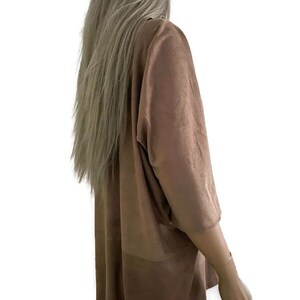 Soul song, vegan suede oversize tunic,Textilemonster image 4