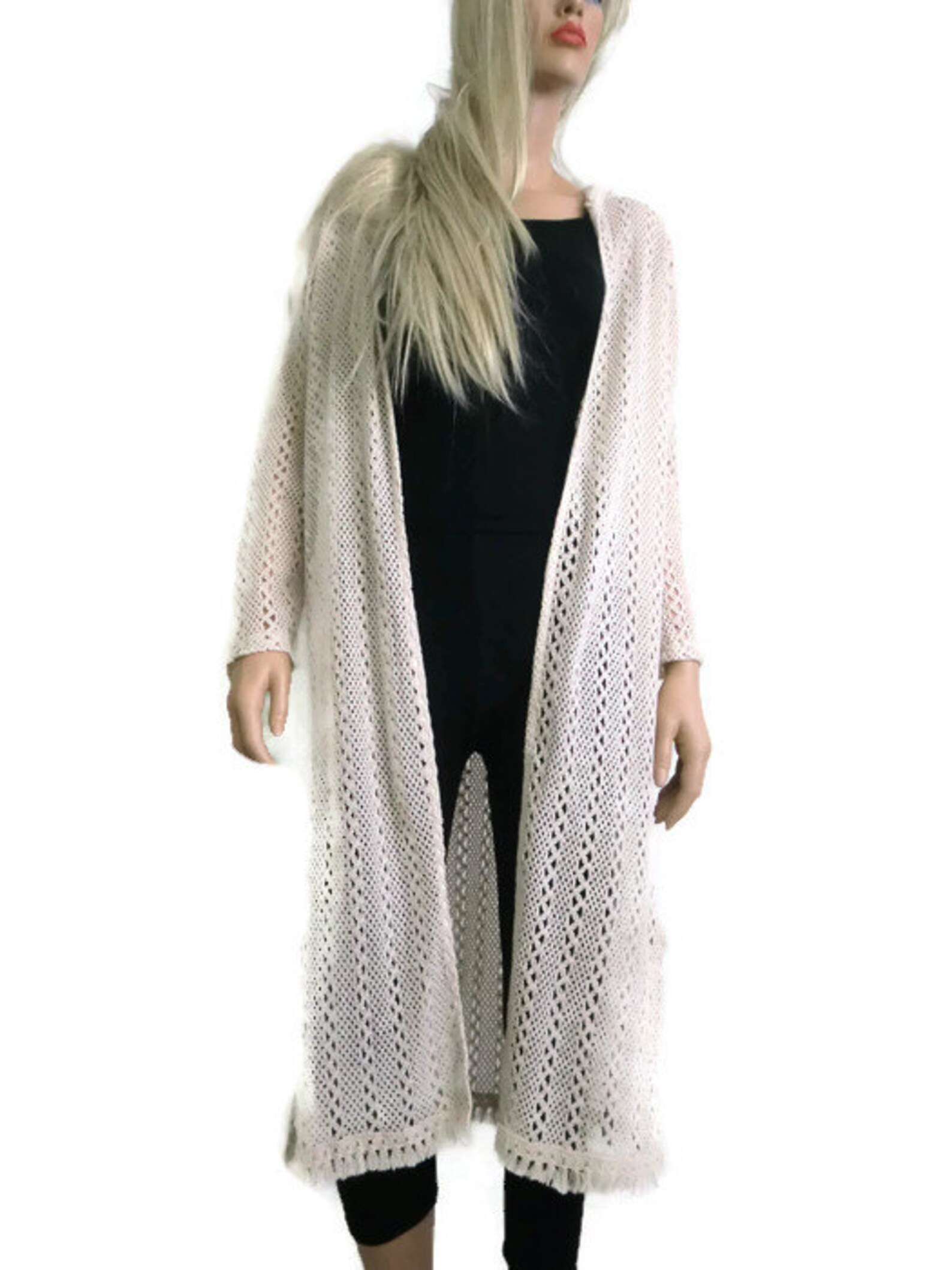 ivory duster cardigan