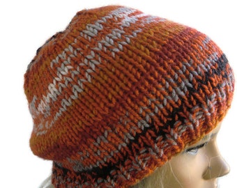 Spice Colors Strickmütze: Handgestrickte Slouchy Beanie