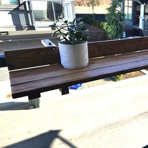 Balcony Railing Bar Table | Foldable Space-Saving Table | Wooden Pre-Assembled Bar Table for Balconies, Terraces & BBQ Spaces