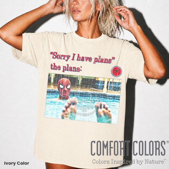 Funny Spider-Man T-Shirt, Spiderman Have Plans Shirt, Meme Comfort Colors® Tee, Unisex Sweatshirt, Marvel Merch, Gift For MCU Fan BK