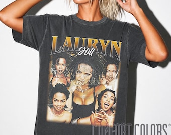 90sローリンヒルLauryn Hill ビンテージ バンドTシャツ フージーズ LAURYN HILL FUGEES 1990年代 R&Bソウル ヴィンテージ風 トップTシャツ