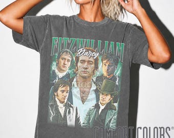 Retro Fitzwilliam Darcy Shirt, Fitzwilliam Darcy T shirt, Comfort Colors Tee, Pride and Prejudice Shirt, Jane Austen Fan Gift FD