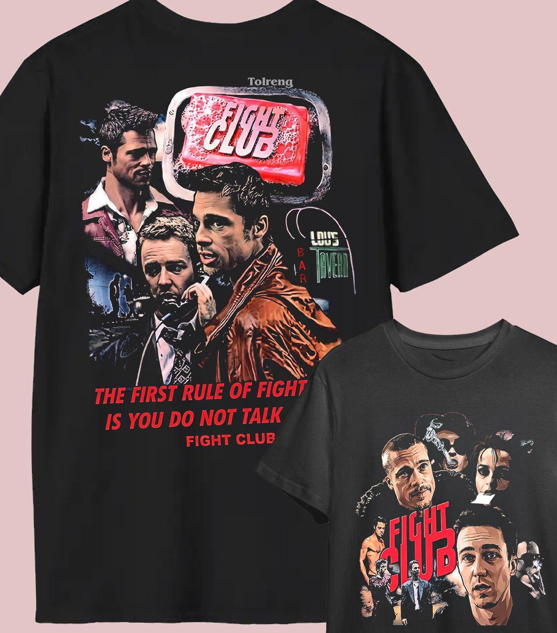 Fight Club Shirt Front and Back Print – Vintage Movie Sweatshirt