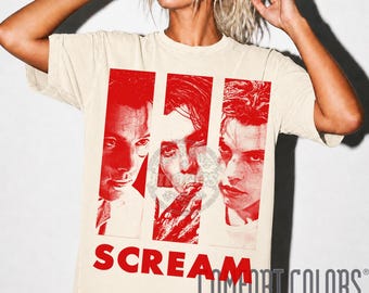 Scream Movie T-Shirt, Billy Loomis Comfort Colors Tee, Horror Fan Gift BK