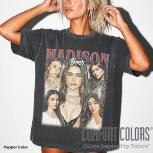 Comfort Colors Madison Beer Tee, Vintage Unisex T Shirt, Madison Beer Sweatshirt, Concert Apparel, Gift For Music Fan FD