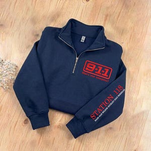 Sudadera de cuello redondo con el logo del Departamento de Bomberos del programa de televisión 911, ropa unisex acogedora, ropa informal, estación 118, suéter 911