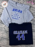 Briar University Graham 44 Sweatshirt, Briar U Embroidered Shirt, Off Campus Series Bookish Hoodie, Hockey Romance Sweatshirt Gift for Her product logo