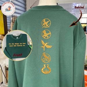 Game Book And Movies Embroidered Sweatshirt, Gift for Book Lover, May The Odds Be Ever In Your Favor, Bookish Shirt, Hunger Book Lovers Gift