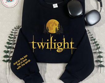 Twilight Embroidered Sweatshirt, Vampire Saga Pullover, Edward Cullen Bella Swan Shirt, Forks Washington, Team Edward Jacob Fan Gift