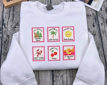 Emily Henry Book Stamp Sweatshirt, Emily Henry Embroidered Shirt, Bookish Gift for Her, Cute Cozy Reading Aesthetic Shirt,Book Lover Sweater