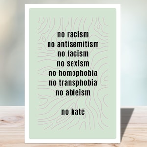 Postkarte No Hate artivistPostcards