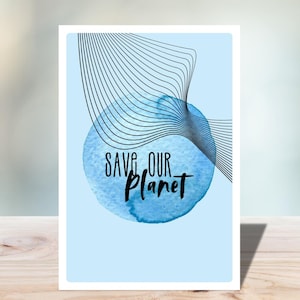 Carte postale Sauvez notre planète