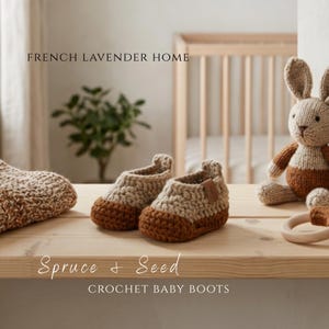 Spruce and Seeds Babystövlar - Virkmönster