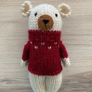 Scandi Bear KNITTING PATTERN with Bonus image 4